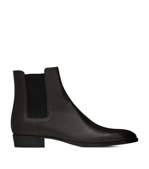 saint laurent wyatt leather chelsea.